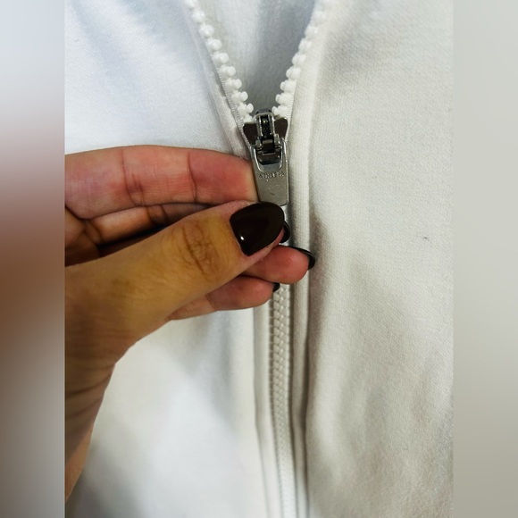 Athleta White Hoodie Size L - Picture 4 of 10